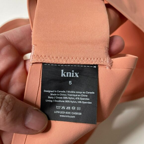 Knix Pink Ginger Catalyst Front Zip Sports Bra - Picture 5 of 5